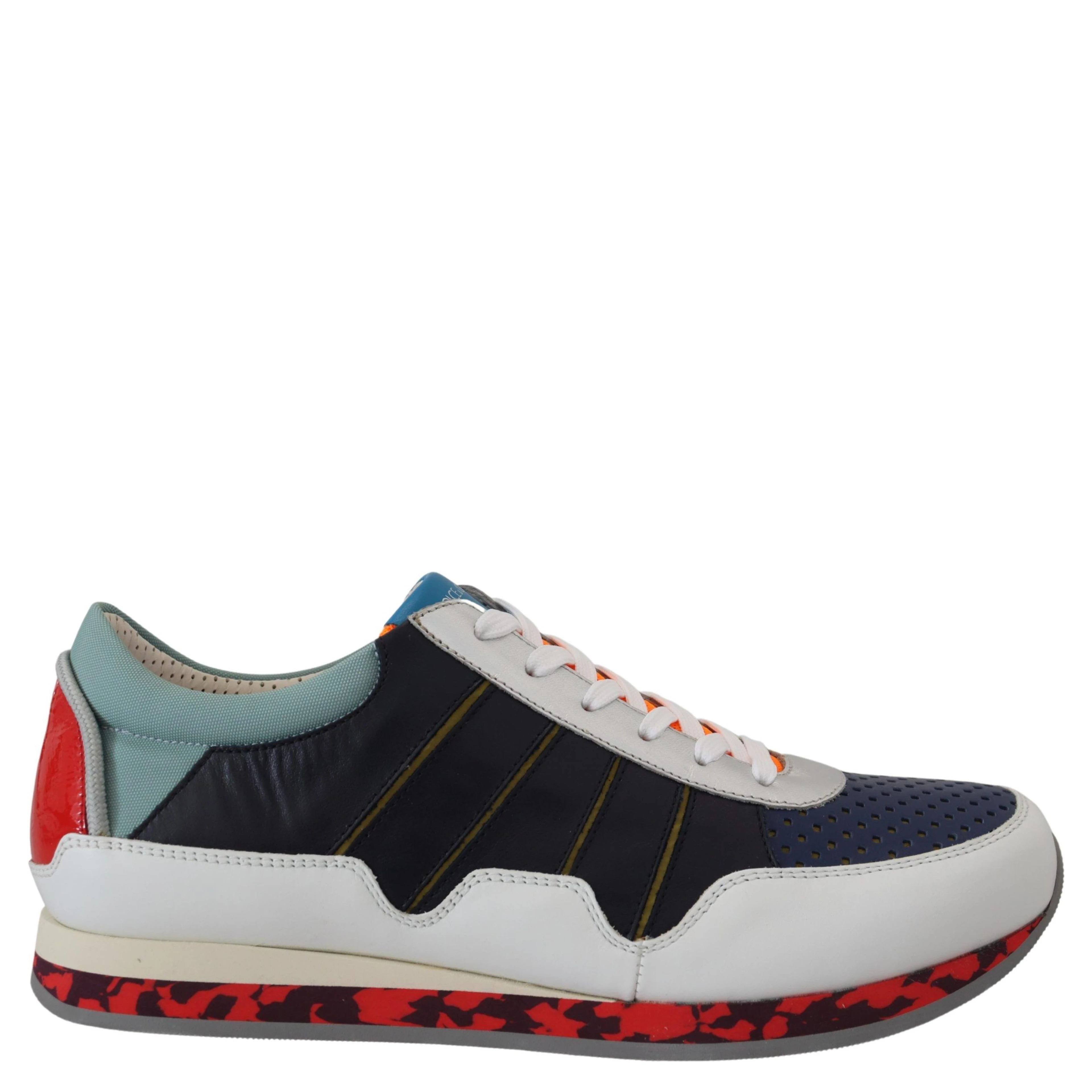 Multicolor Leather Sport Low Top Sneakers