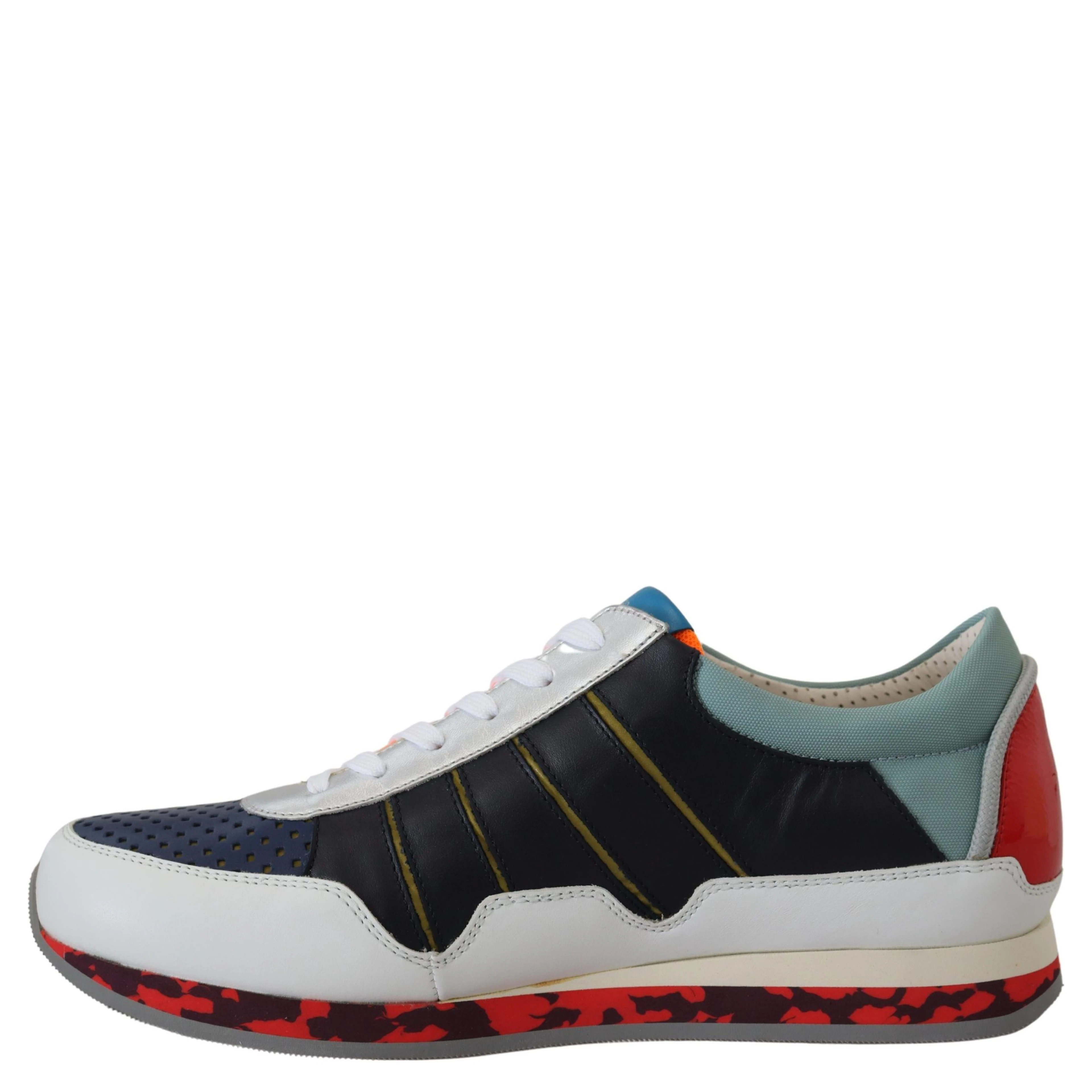 Multicolor Leather Sport Low Top Sneakers