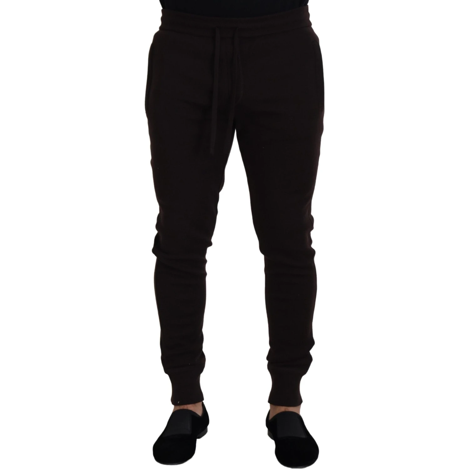 Brown Cashmere Trousers Bottoms Drawstring Pants