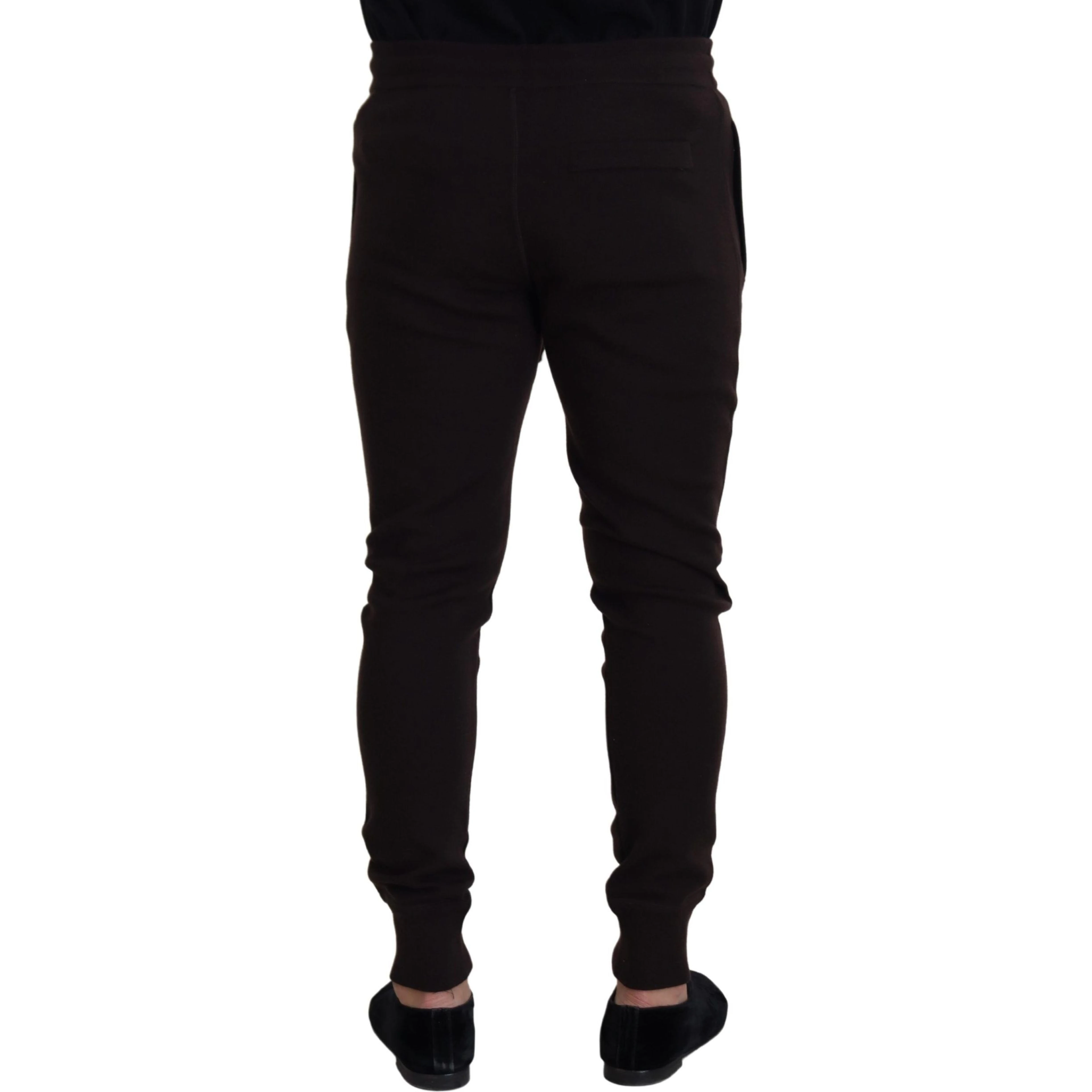 Brown Cashmere Trousers Bottoms Drawstring Pants