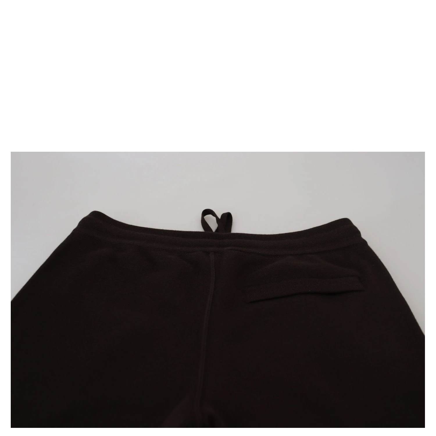 Brown Cashmere Trousers Bottoms Drawstring Pants
