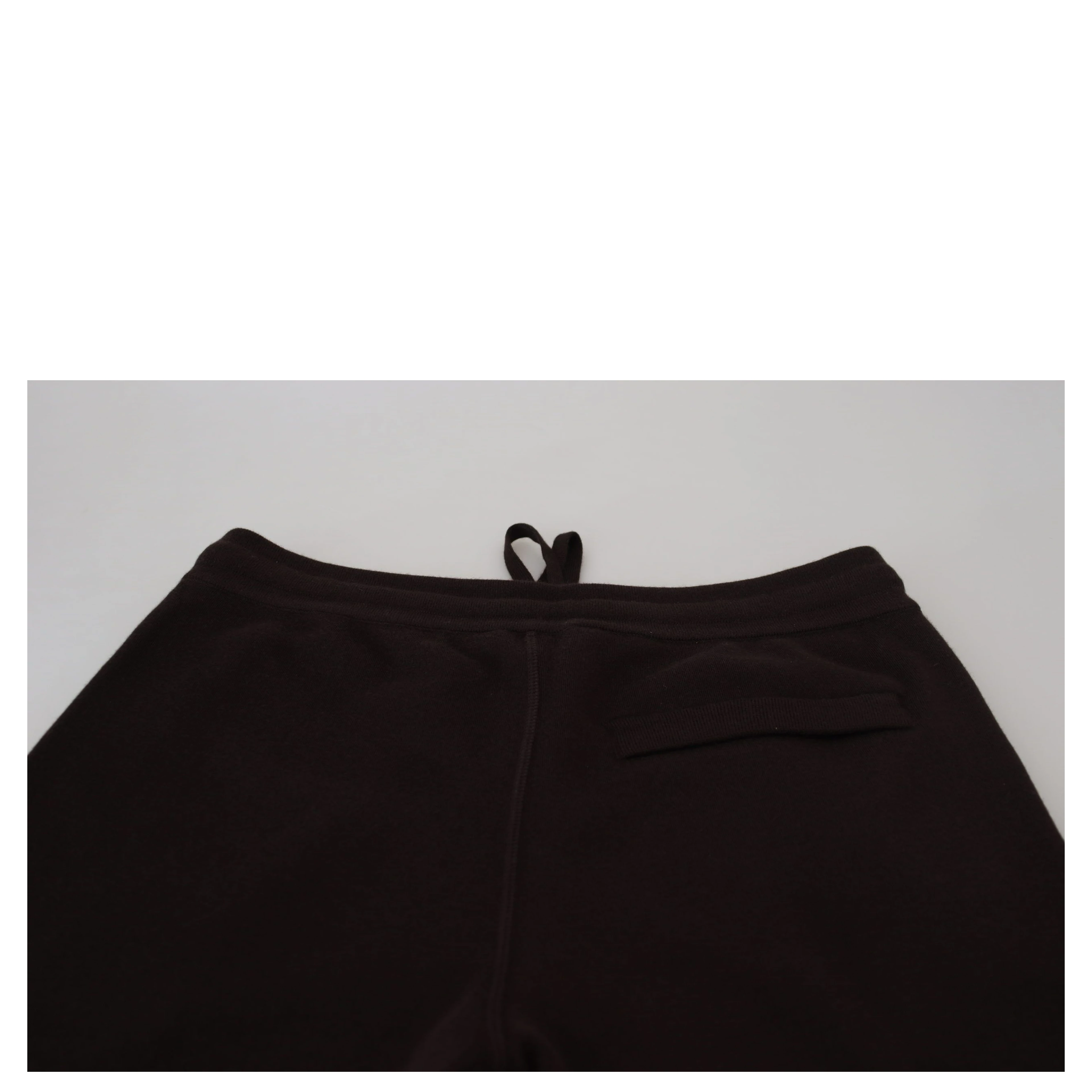 Brown Cashmere Trousers Bottoms Drawstring Pants