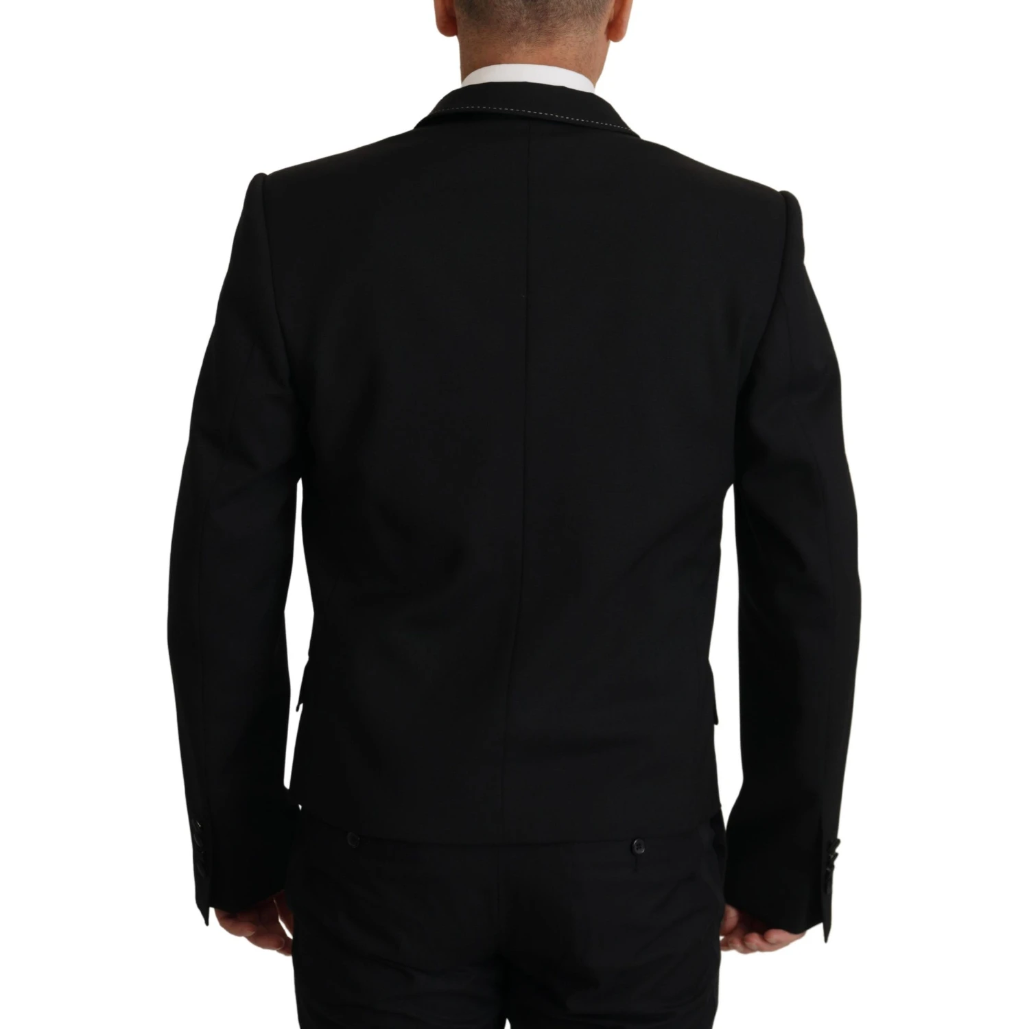 Black Double Breasted Coat Blazer Jacket