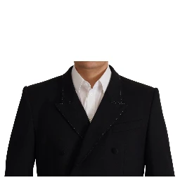Black Double Breasted Coat Blazer Jacket