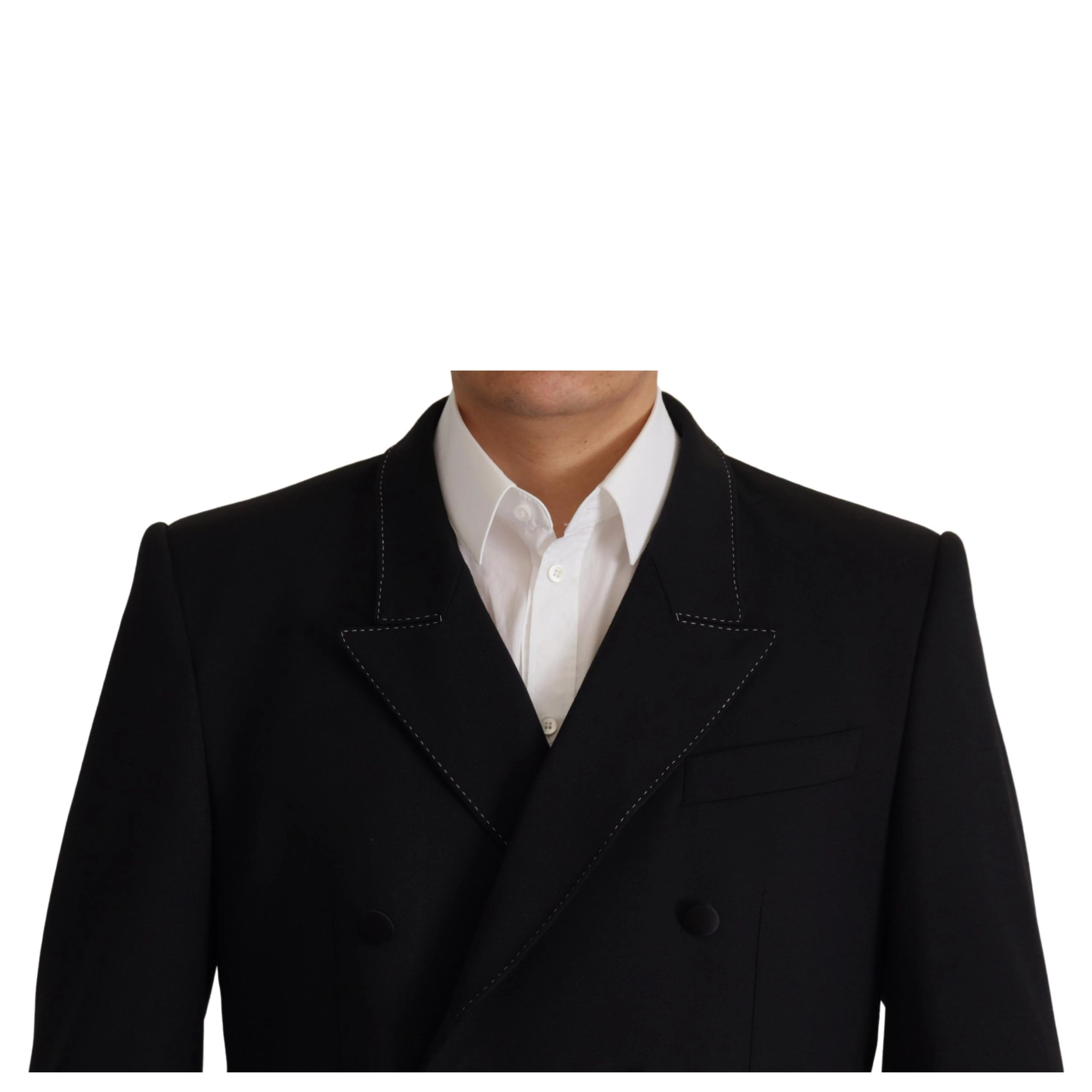 Black Double Breasted Coat Blazer Jacket
