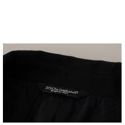 Black Double Breasted Coat Blazer Jacket
