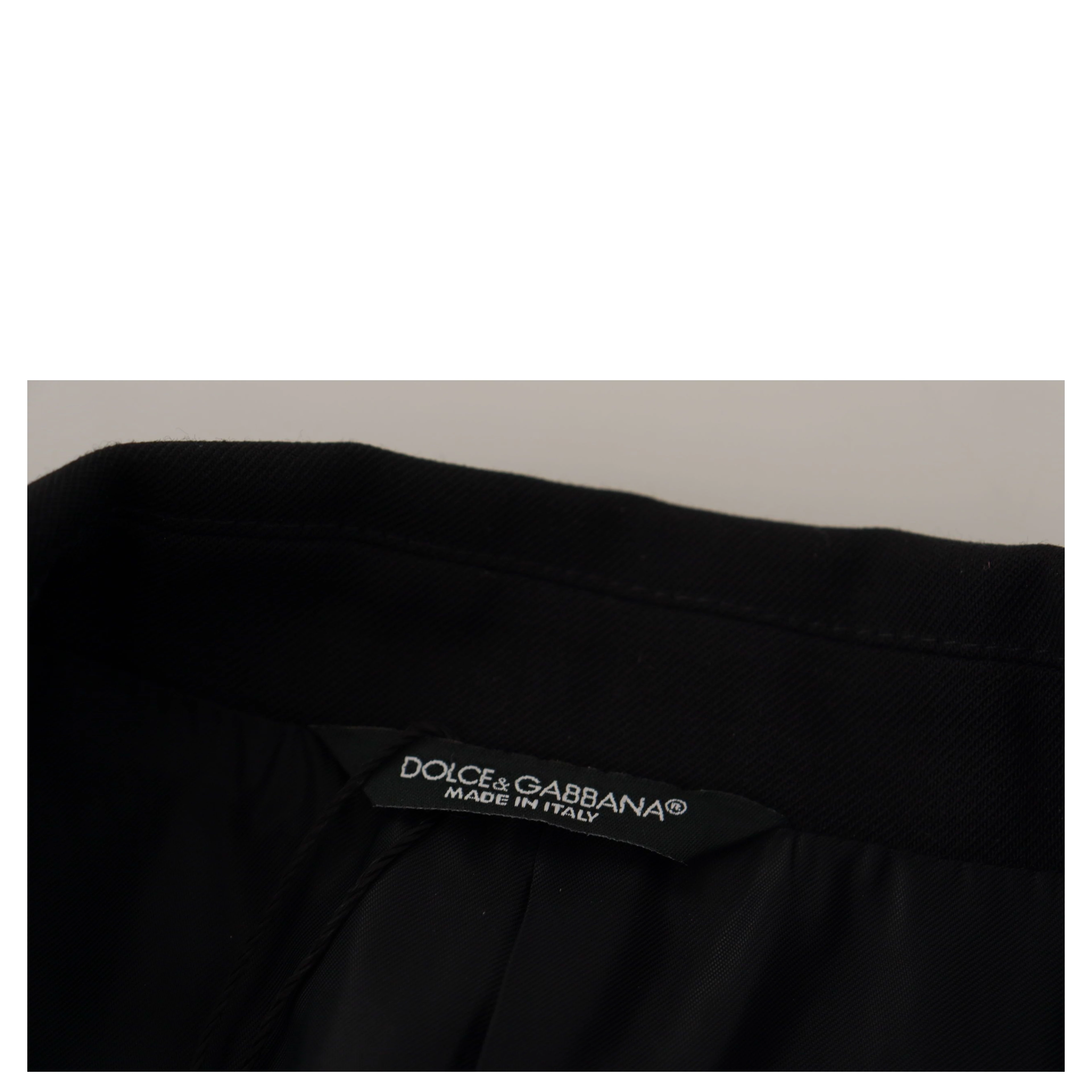 Black Double Breasted Coat Blazer Jacket