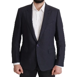 Dark Blue ALTA SARTORIA Jacket Coat Blazer