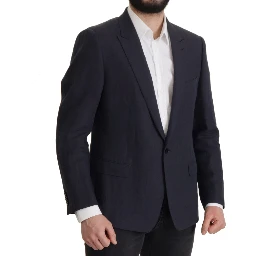 Dark Blue ALTA SARTORIA Jacket Coat Blazer
