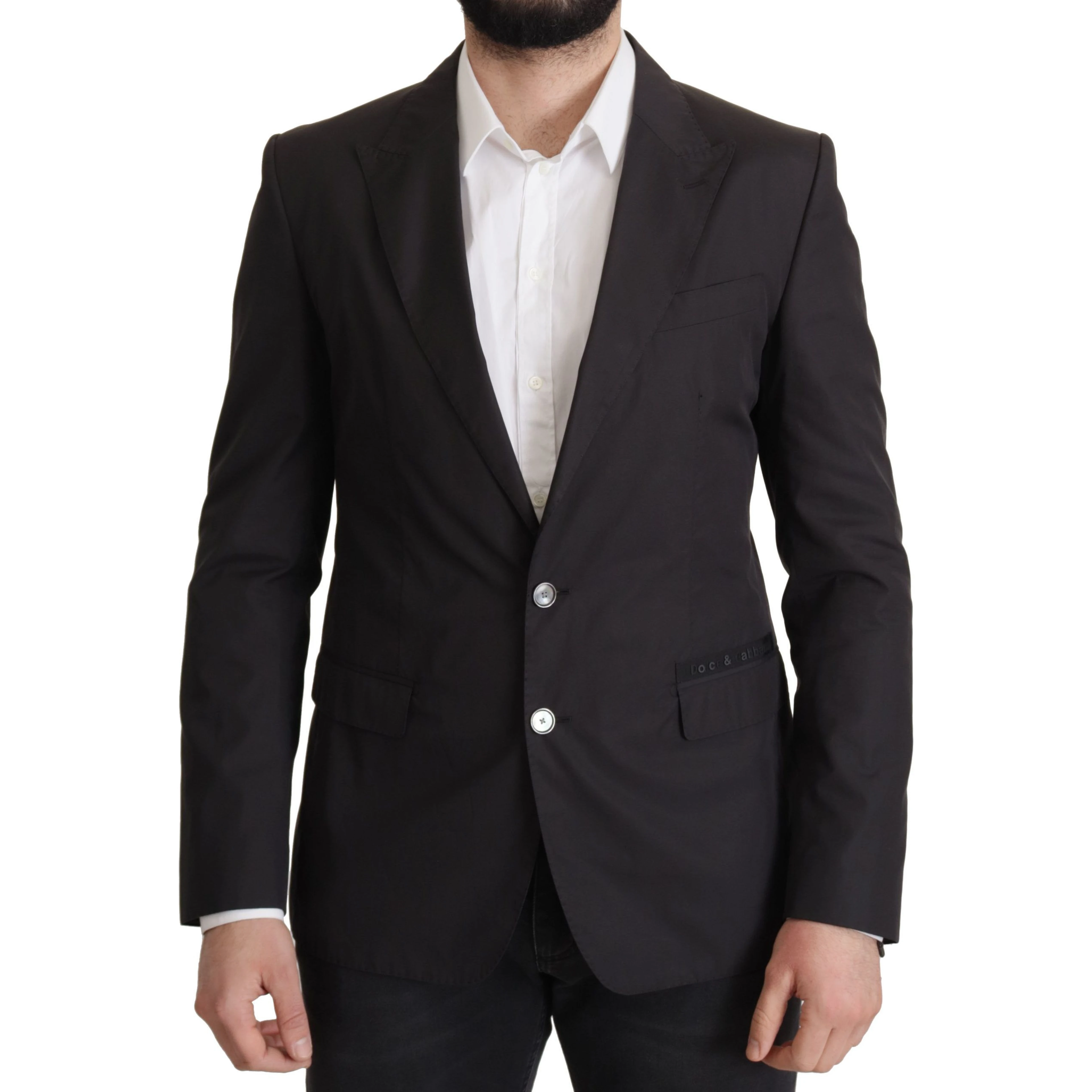 Black Single Breasted TAORMINA Breasted Blazer