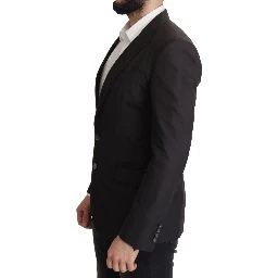 Black Single Breasted TAORMINA Breasted Blazer