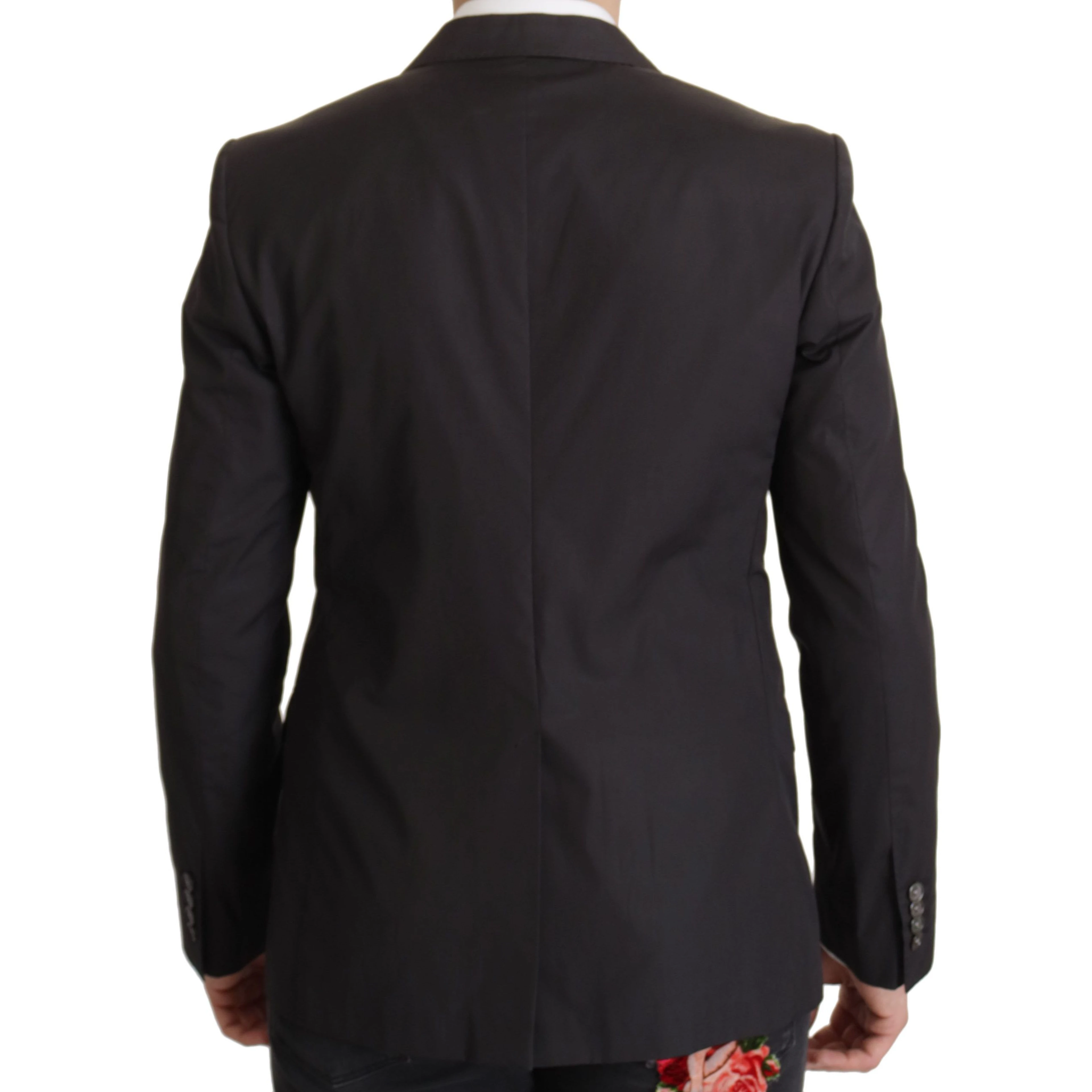 Black Single Breasted TAORMINA Breasted Blazer