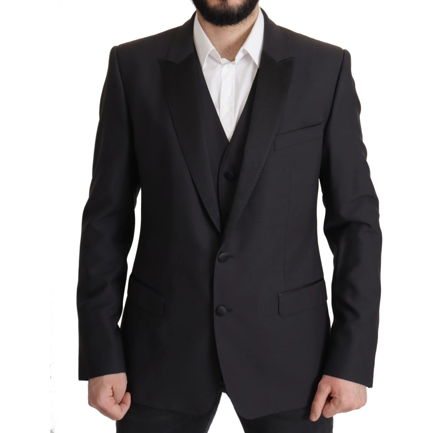 Dark Blue Single Breasted MARTINI Blazer