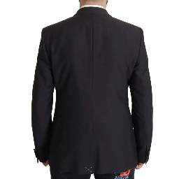 Dark Blue Single Breasted MARTINI Blazer