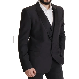Dark Blue Single Breasted MARTINI Blazer