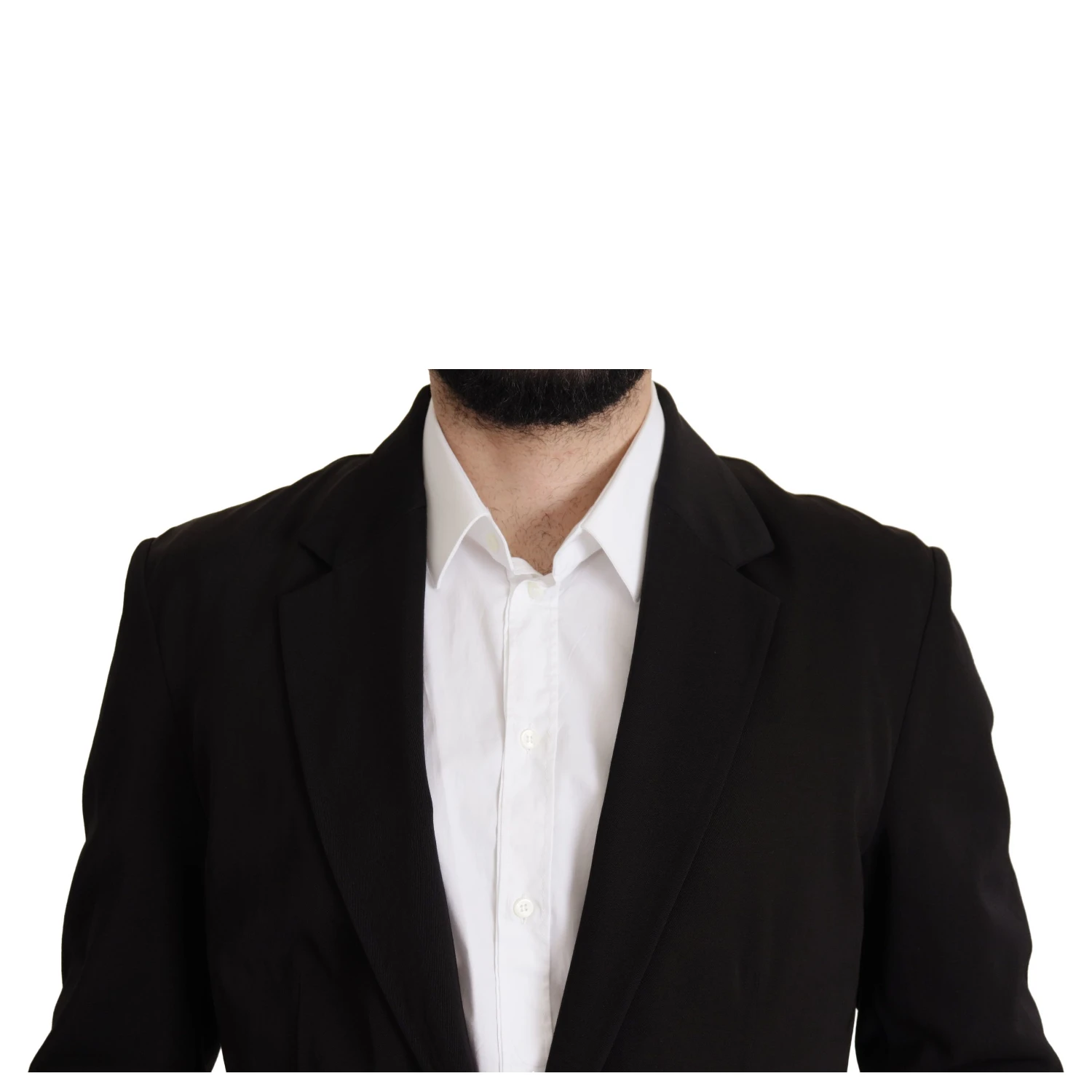 Black Wool Single Breasted Coat Blazer