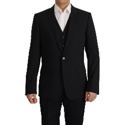 Black Jacket Vest 2 Piece MARTINI Blazer