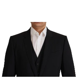 Black Jacket Vest 2 Piece MARTINI Blazer