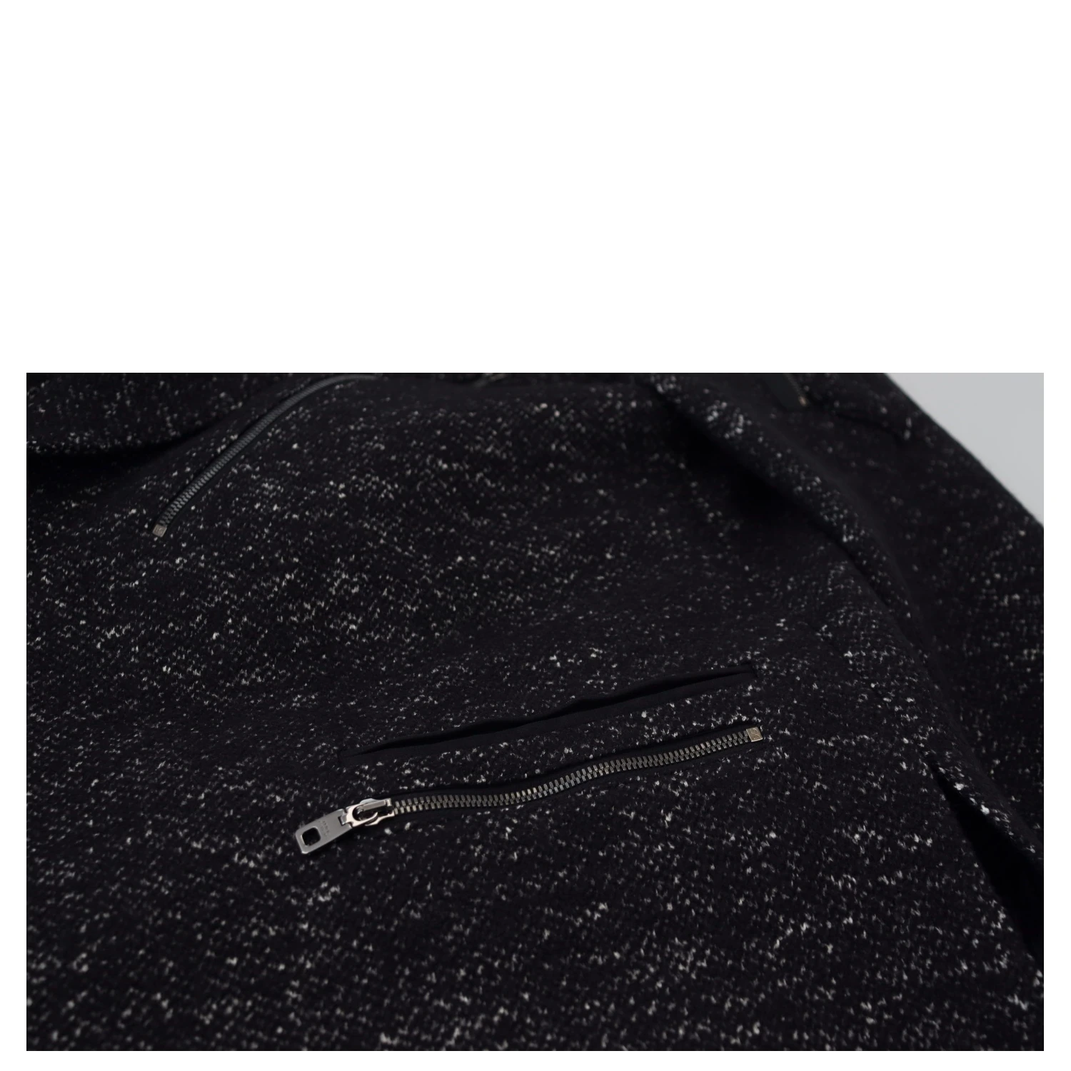 Black Wool Double Breasted Coat Men Jacket