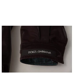 Bordeaux Nylon Collared Men Coat Jacket