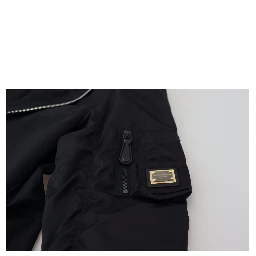 Black Wool Full Zip Long Sleeves Jacket