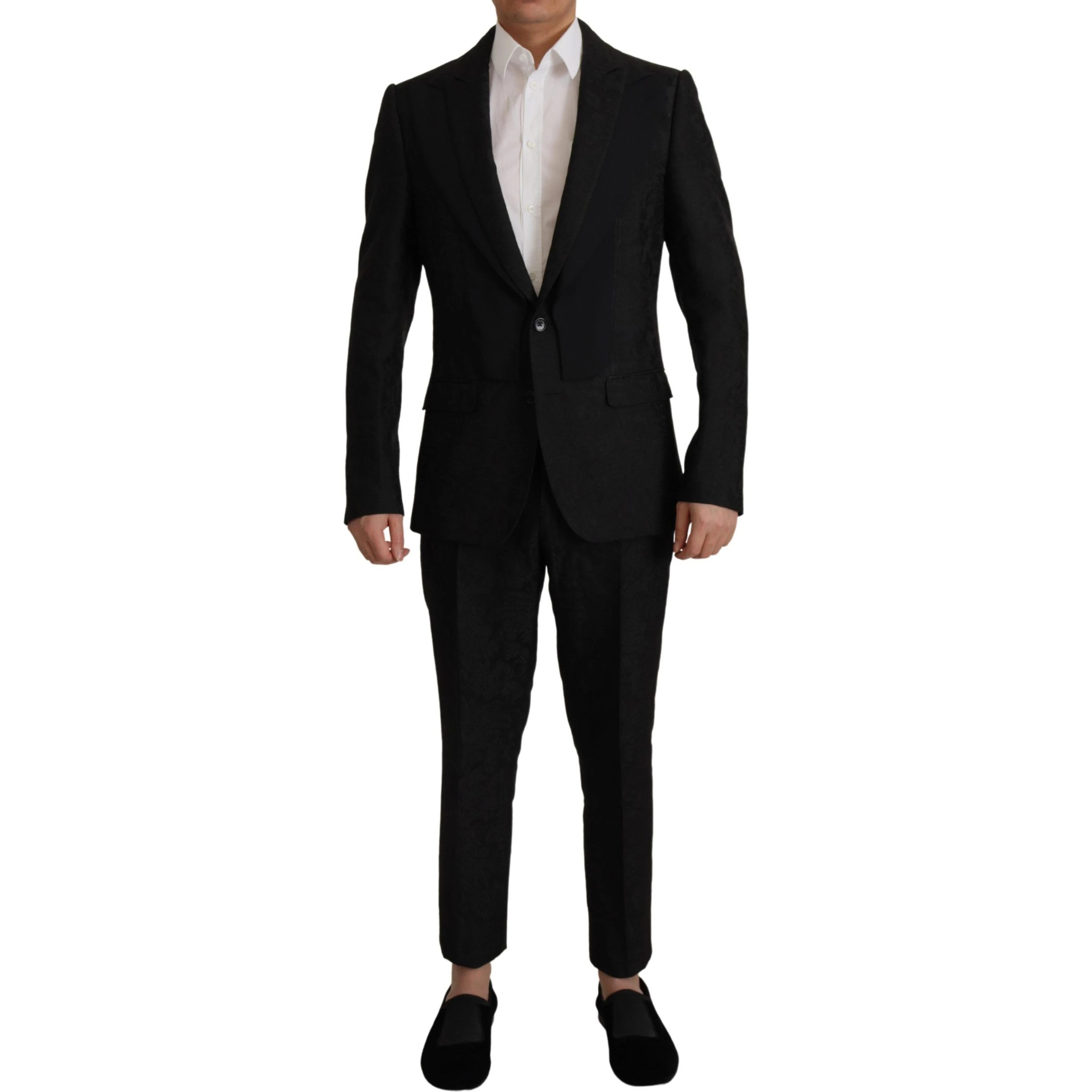 Black Polyester Formal 2 Piece MARTINI Suit