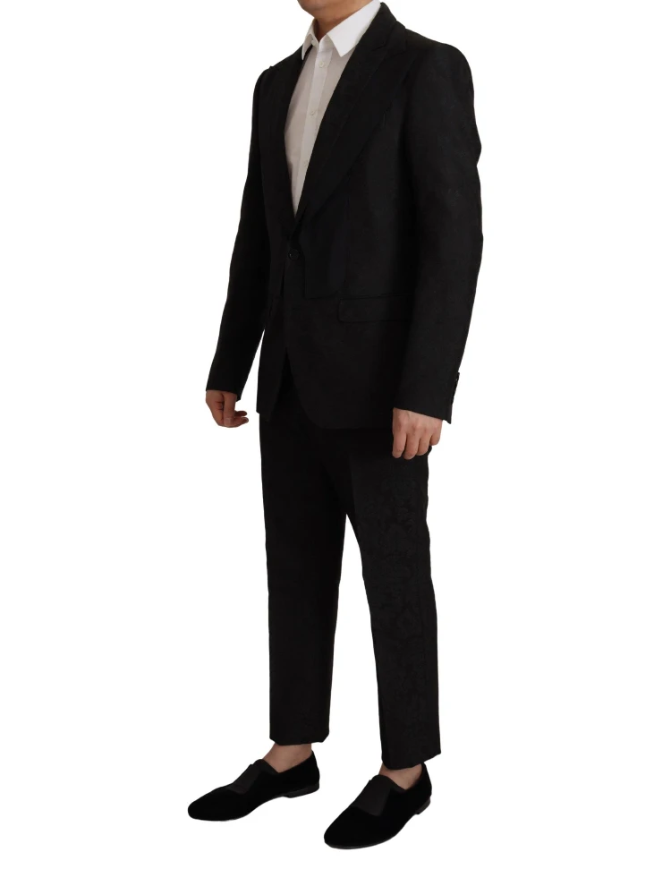 Black Polyester Formal 2 Piece MARTINI Suit alternative
