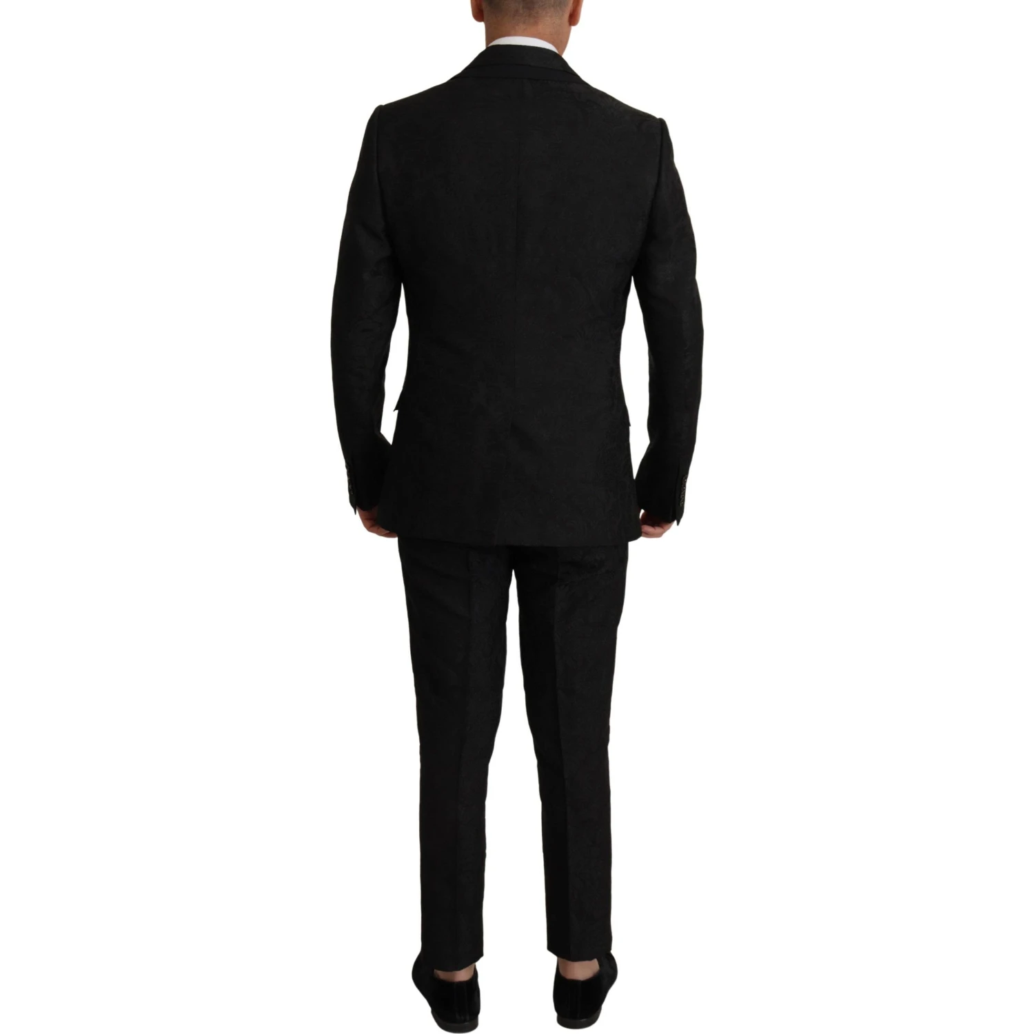 Black Polyester Formal 2 Piece MARTINI Suit