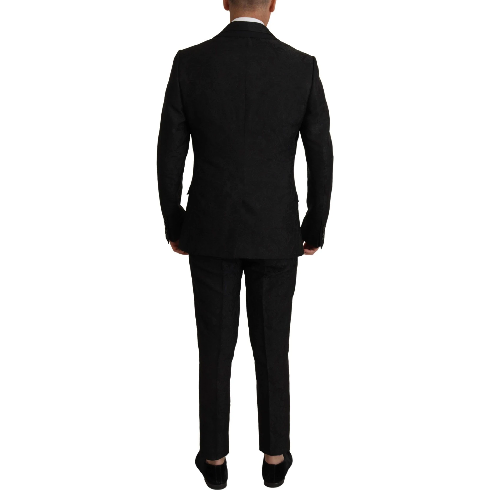 Black Polyester Formal 2 Piece MARTINI Suit