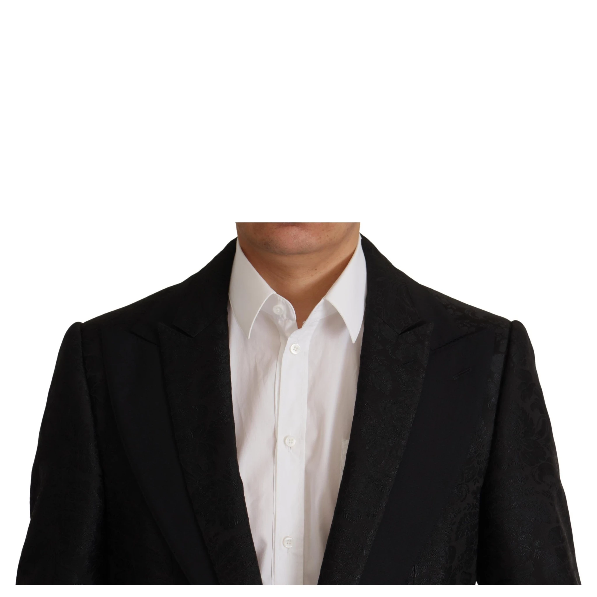 Black Polyester Formal 2 Piece MARTINI Suit