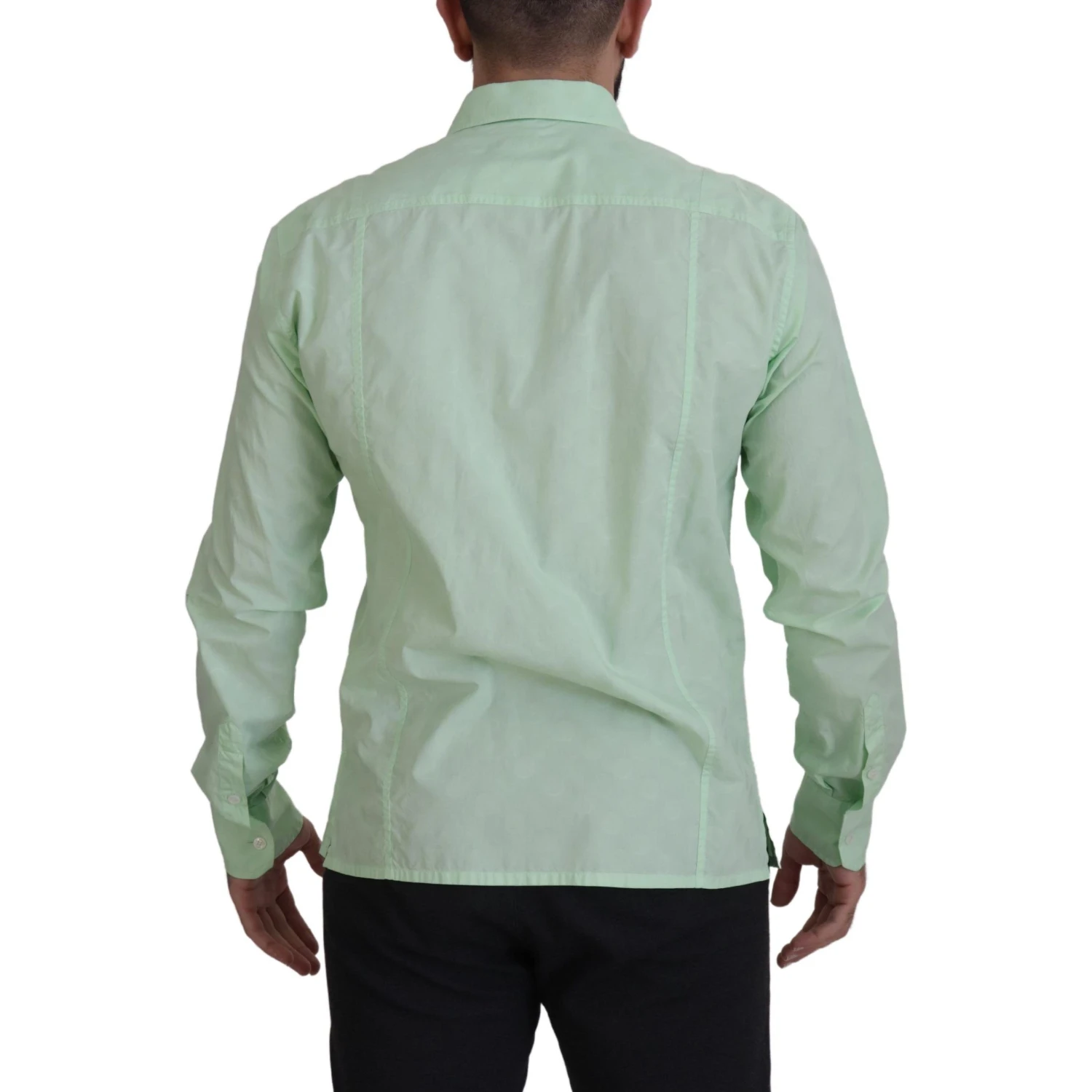 Mint Green Long Sleeves Button Down Shirt