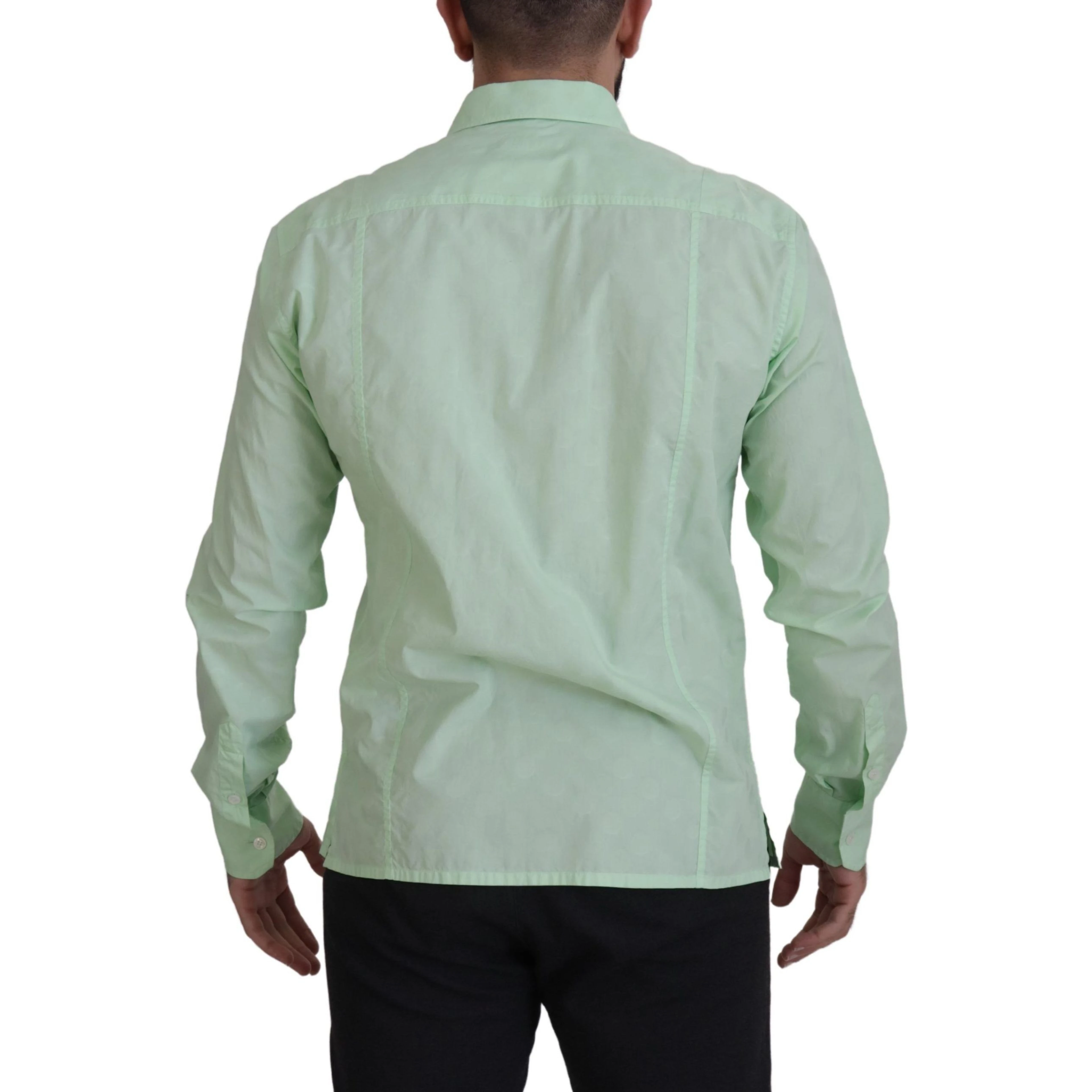 Mint Green Long Sleeves Button Down Shirt