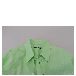 Mint Green Long Sleeves Button Down Shirt