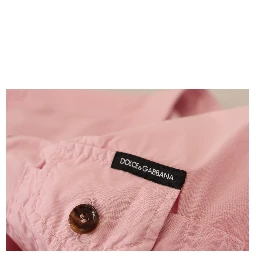 Pink Casual Button Down Long Sleeves Shirt