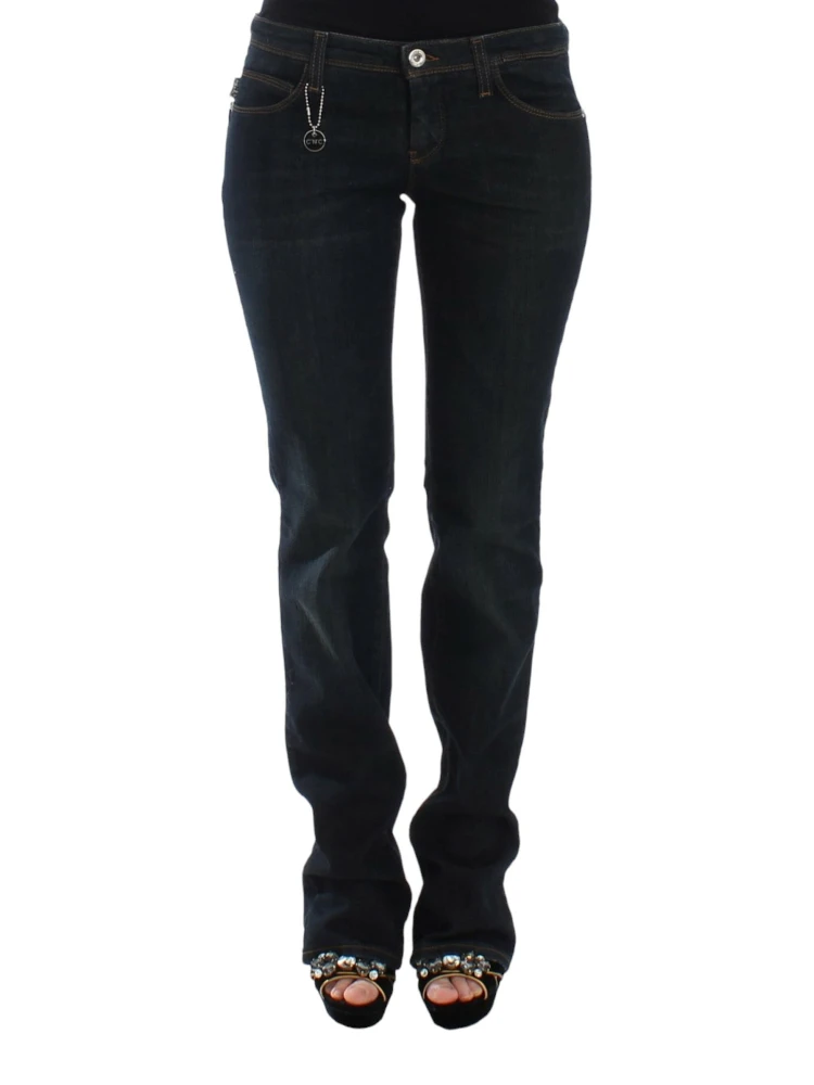 Chic Blue Slim Fit Denim Delight