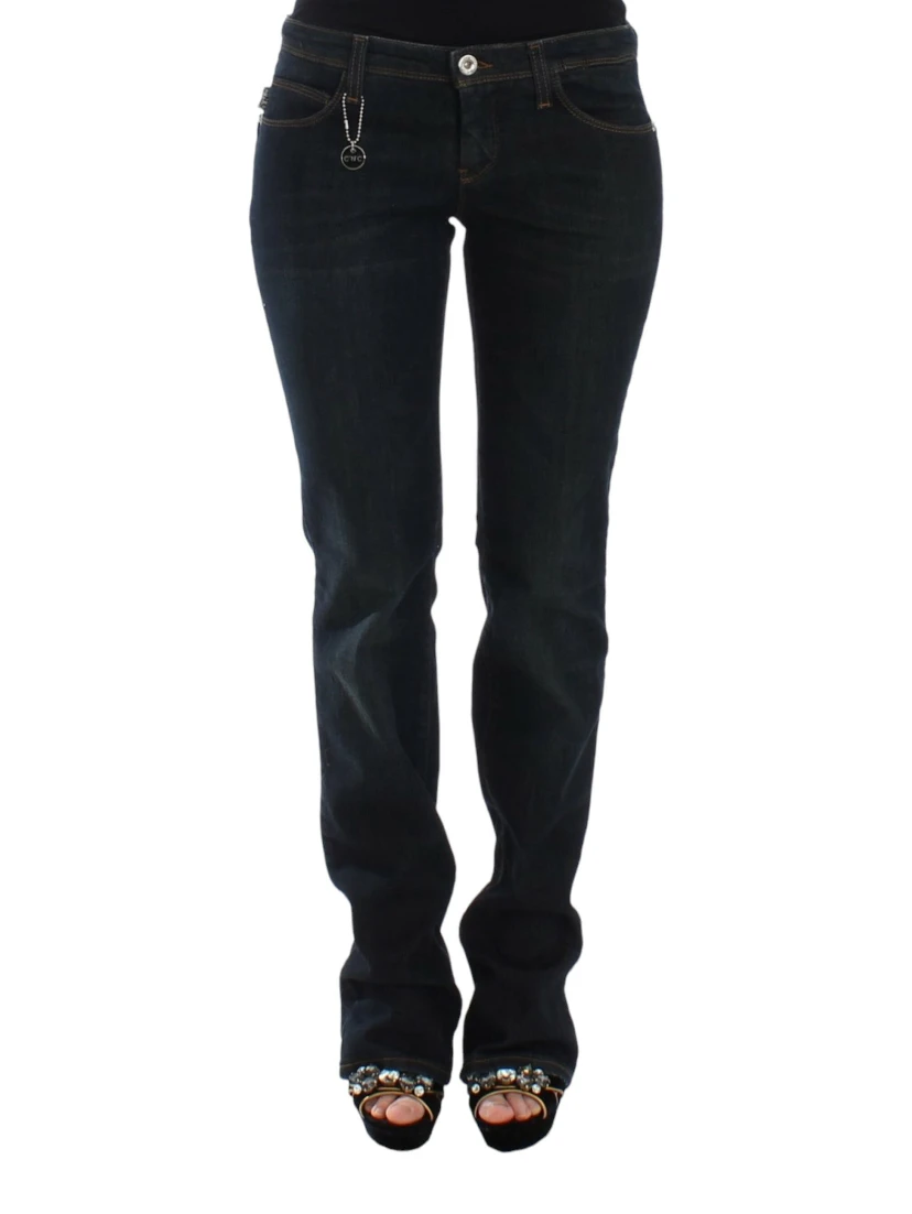 Chic Blue Slim Fit Denim Delight
