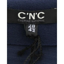 Blue nylon mini skirt