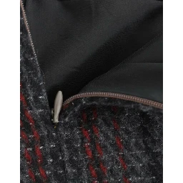 Gray wool mini skirt