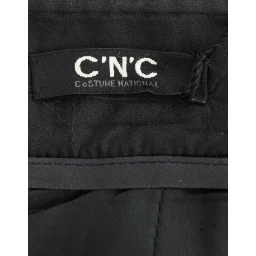 Gray wool mini skirt