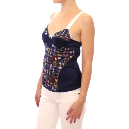 Blue Sailor Motive Tank Top