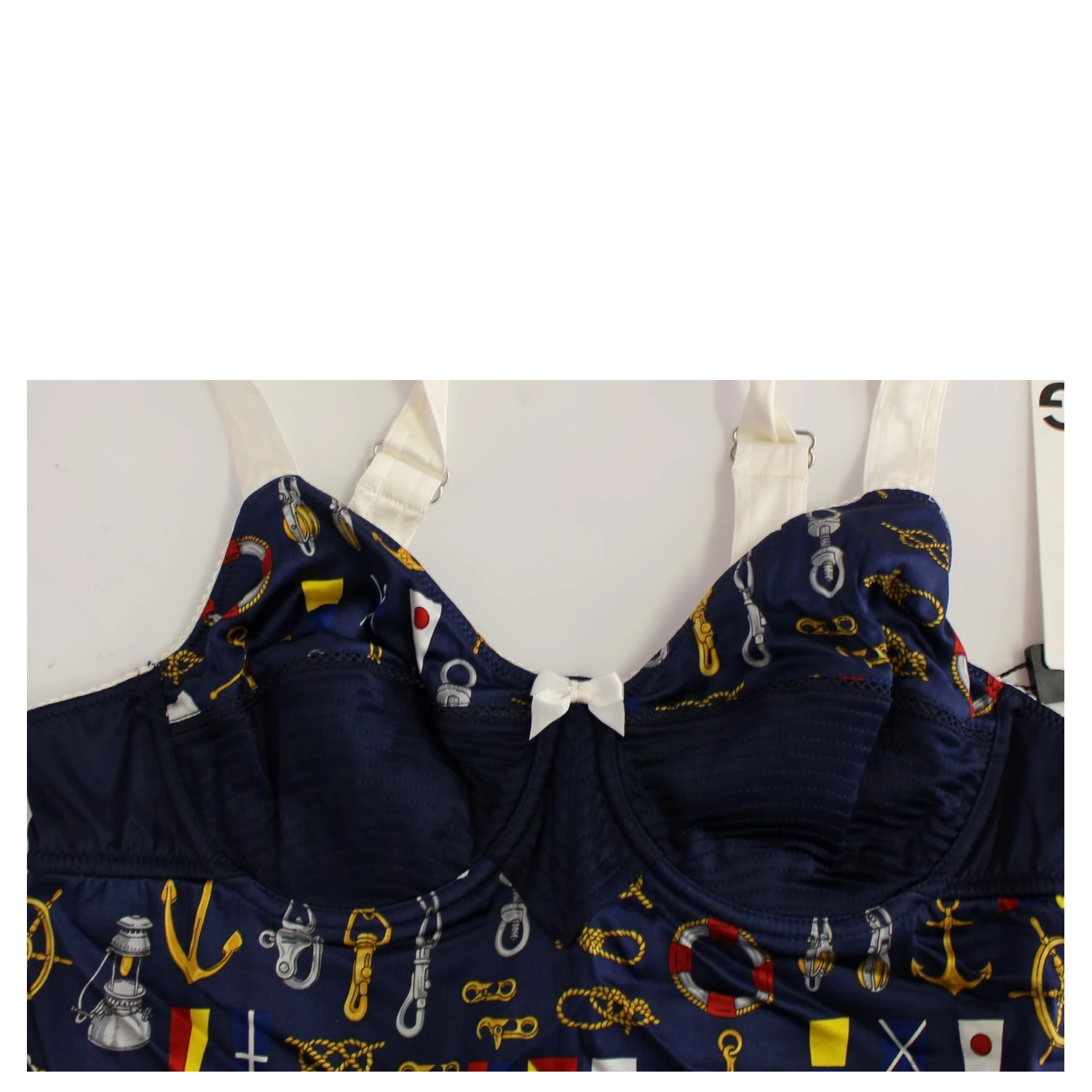 Blue Sailor Motif Stretch Tank Top