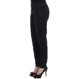 Blue Slim Jeans Denim Pants Skinny Leg Straight