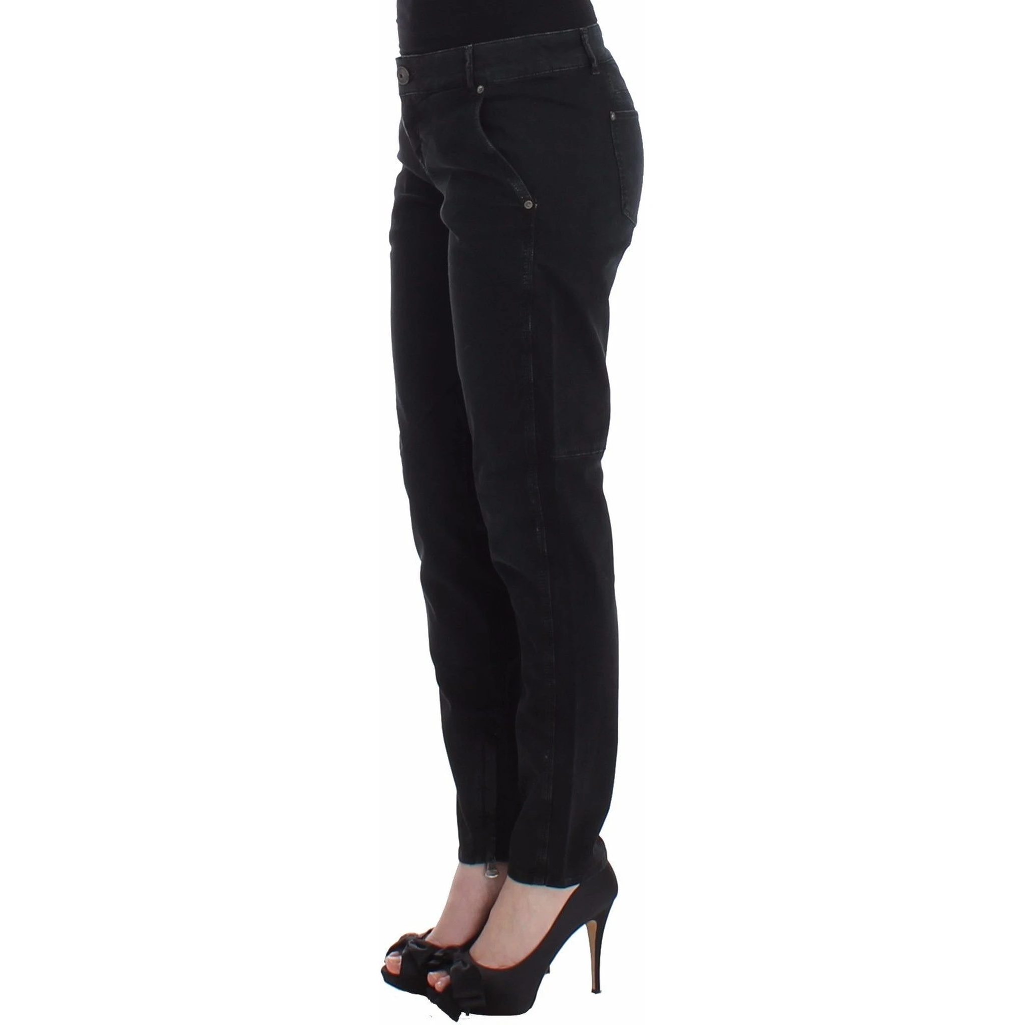 Blue Slim Jeans Denim Pants Skinny Leg Straight