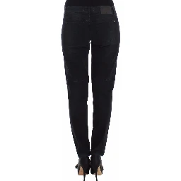 Blue Slim Jeans Denim Pants Skinny Leg Straight