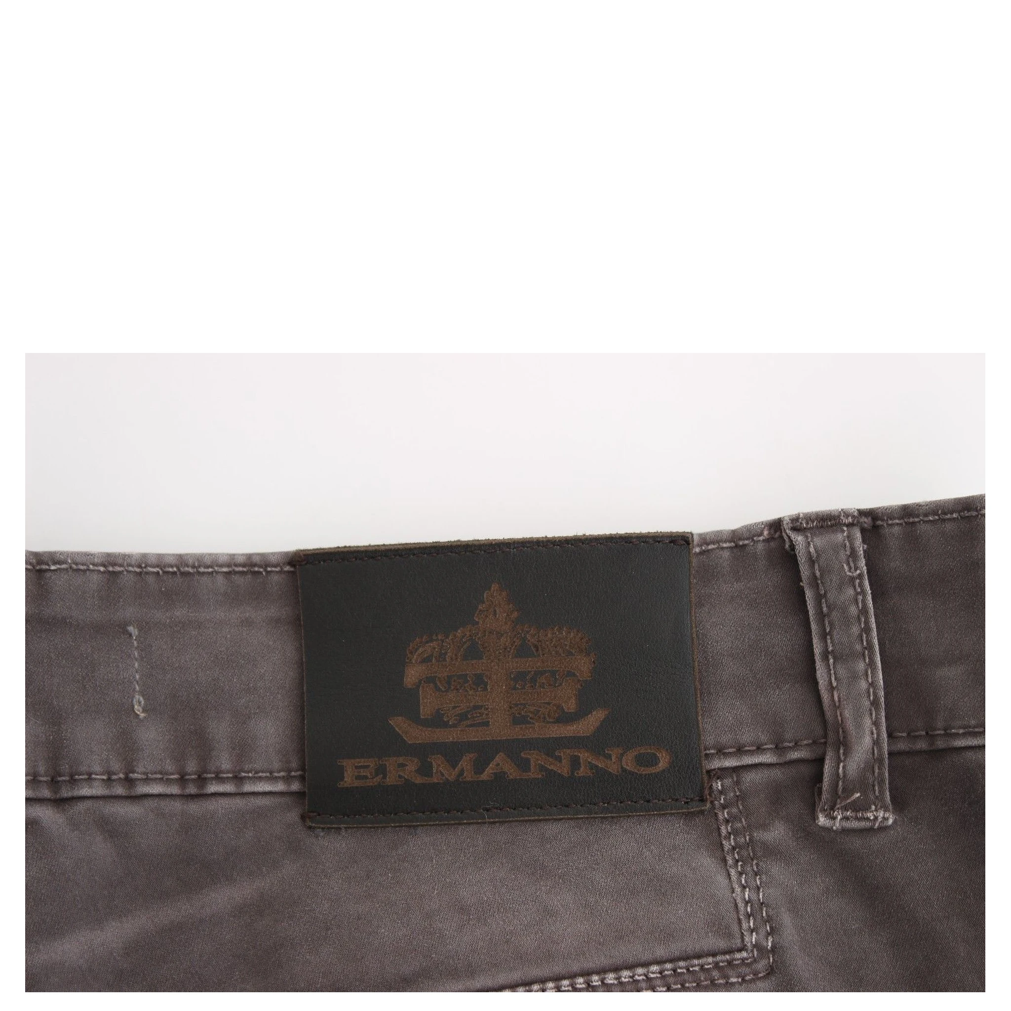 Gray Slim Jeans Denim Pants Skinny Leg Stretch