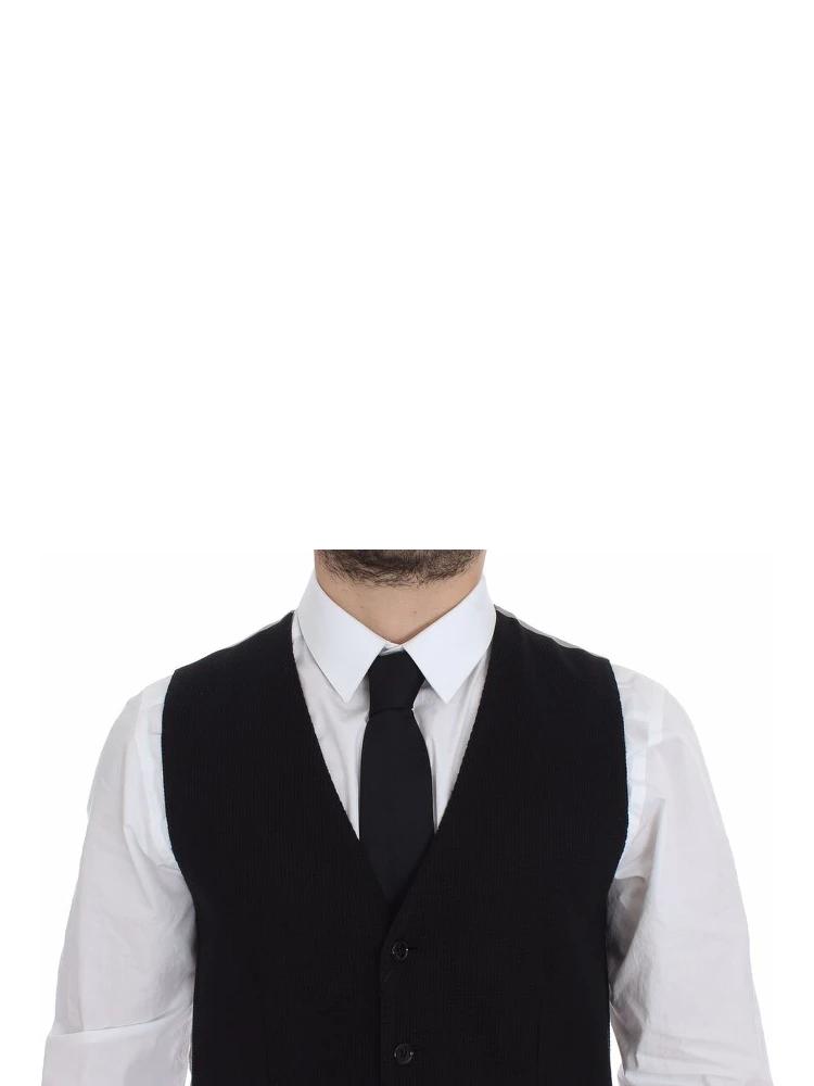 Black Cotton Dress Vest Blazer Jacket alternative