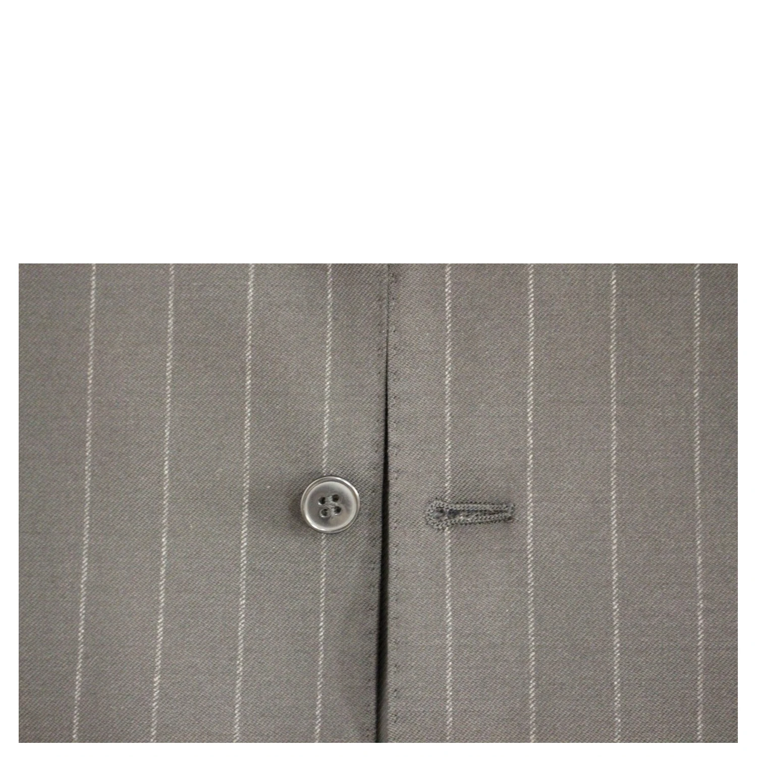 Black Striped Wool Logo Vest