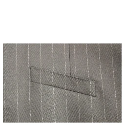 Black Striped Wool Logo Vest