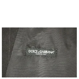 Black Striped Wool Logo Vest