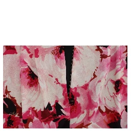 Pink Floral Print Long Maxi Sheath Dress